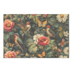 Vintage Flowers Birds and Butterflies Canvas Print