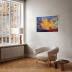 Warm Sunset Clouds Sky Poster