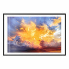 Warm Sunset Clouds Sky Poster