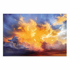 Warm Sunset Clouds Sky Poster