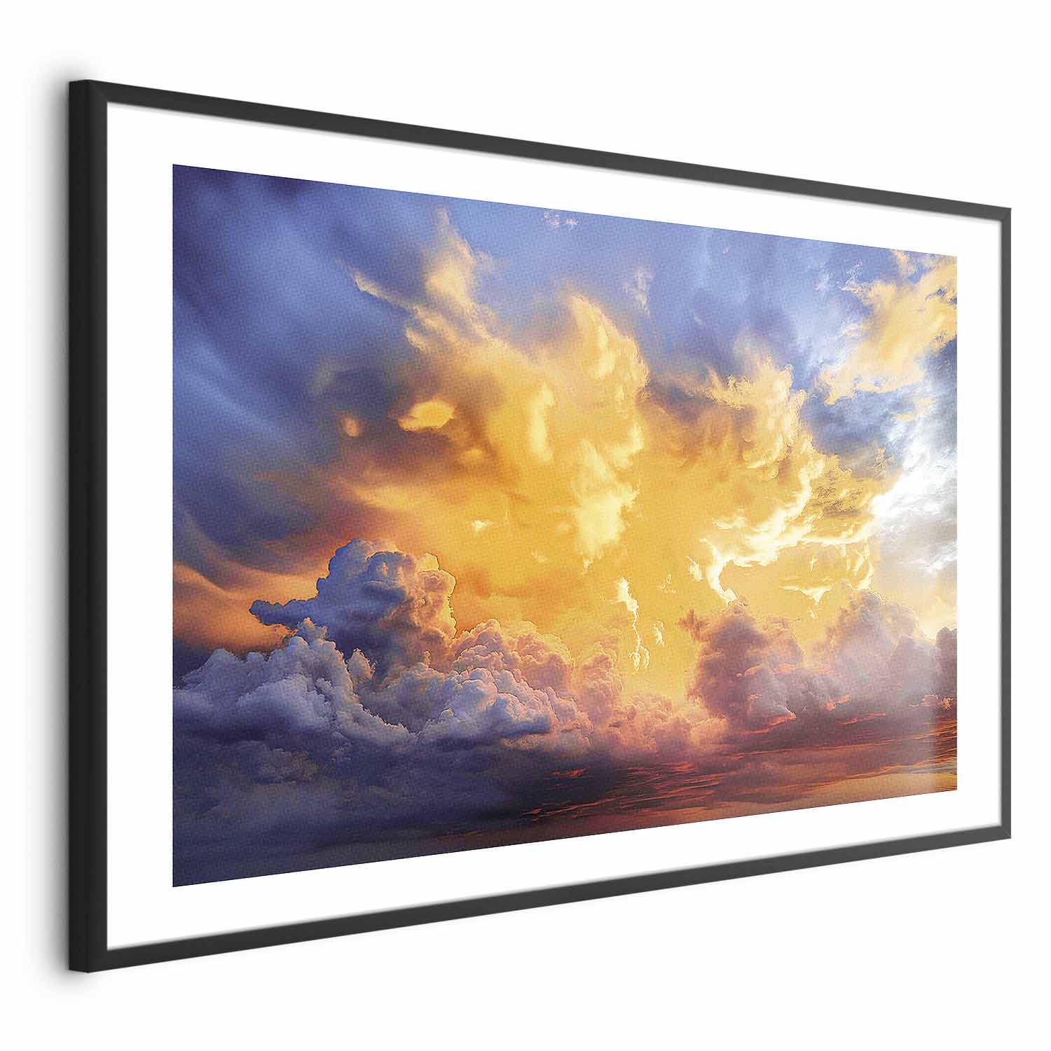 Warm Sunset Clouds Sky Poster