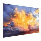Warm Sunset Clouds Sky Poster