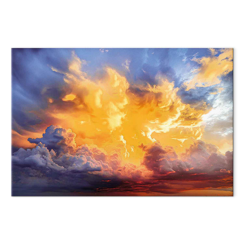 Warm Sunset Clouds Canvas Print