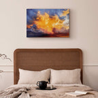 Warm Sunset Clouds Canvas Print