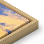 Canvas Print Beautiful Sunset Clouds in Warm Shades