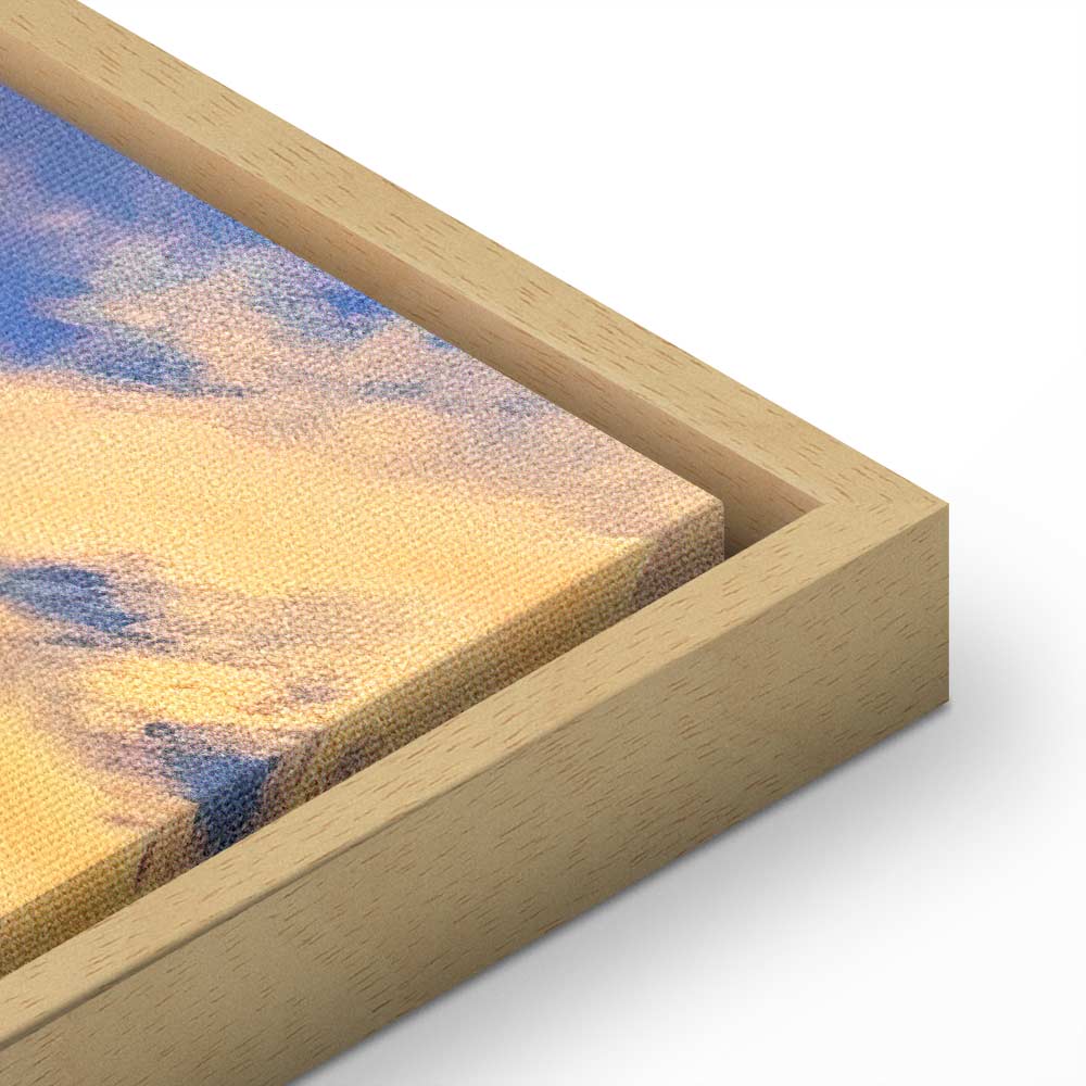 Canvas Print Beautiful Sunset Clouds in Warm Shades