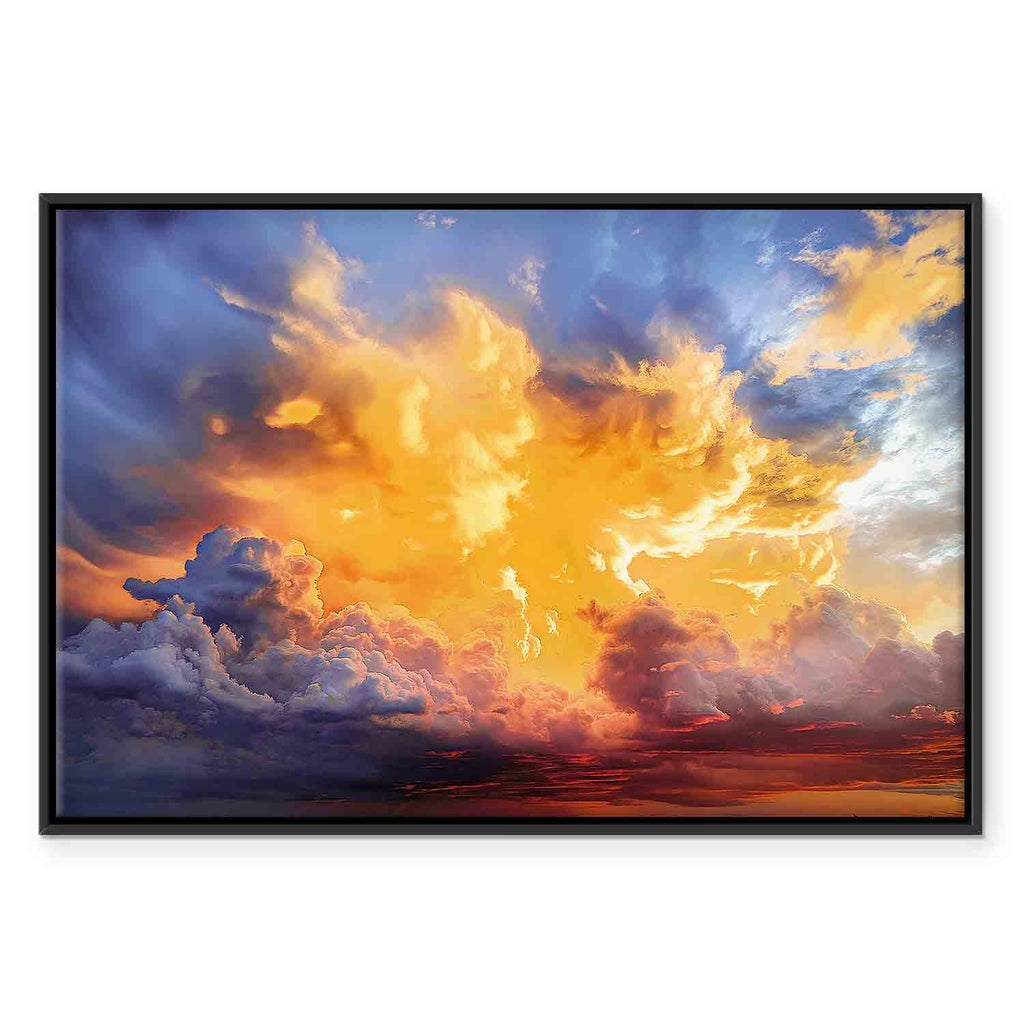 Warm Sunset Clouds Canvas Print