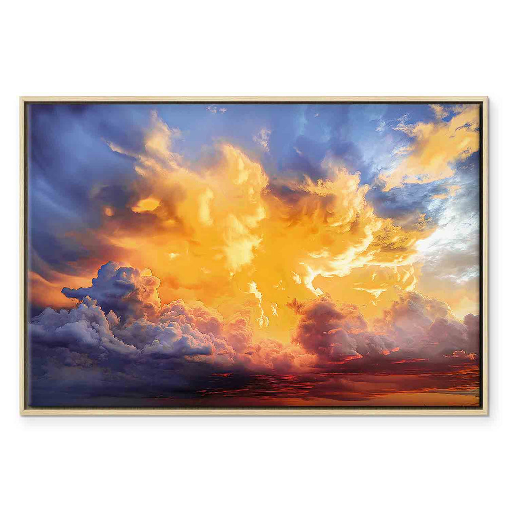 Warm Sunset Clouds Canvas Print
