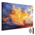 Warm Sunset Clouds Canvas Print