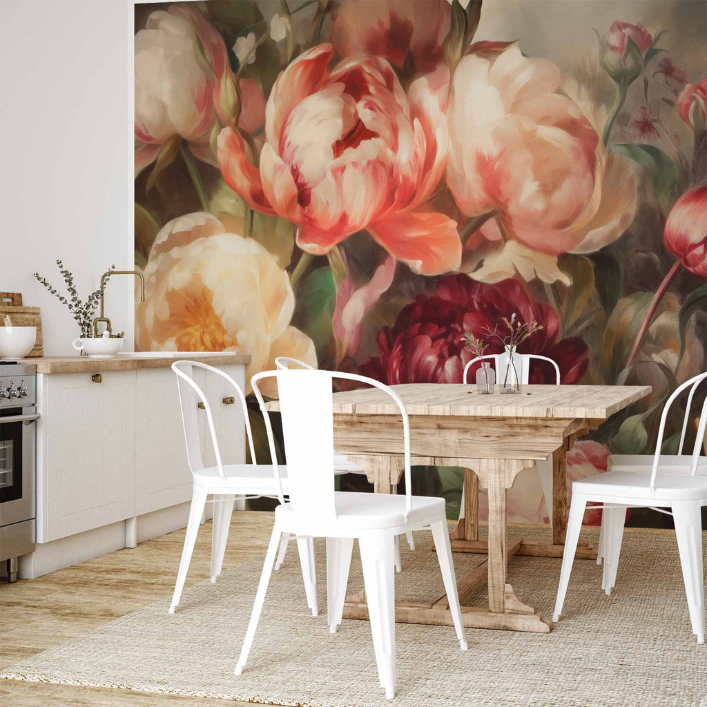 Charismatic Peonies Floral Wall Mural