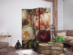 Room Divider Blooming Peonies Multicoloured