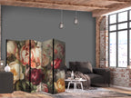 Room Divider Blooming Peonies Floral Screen