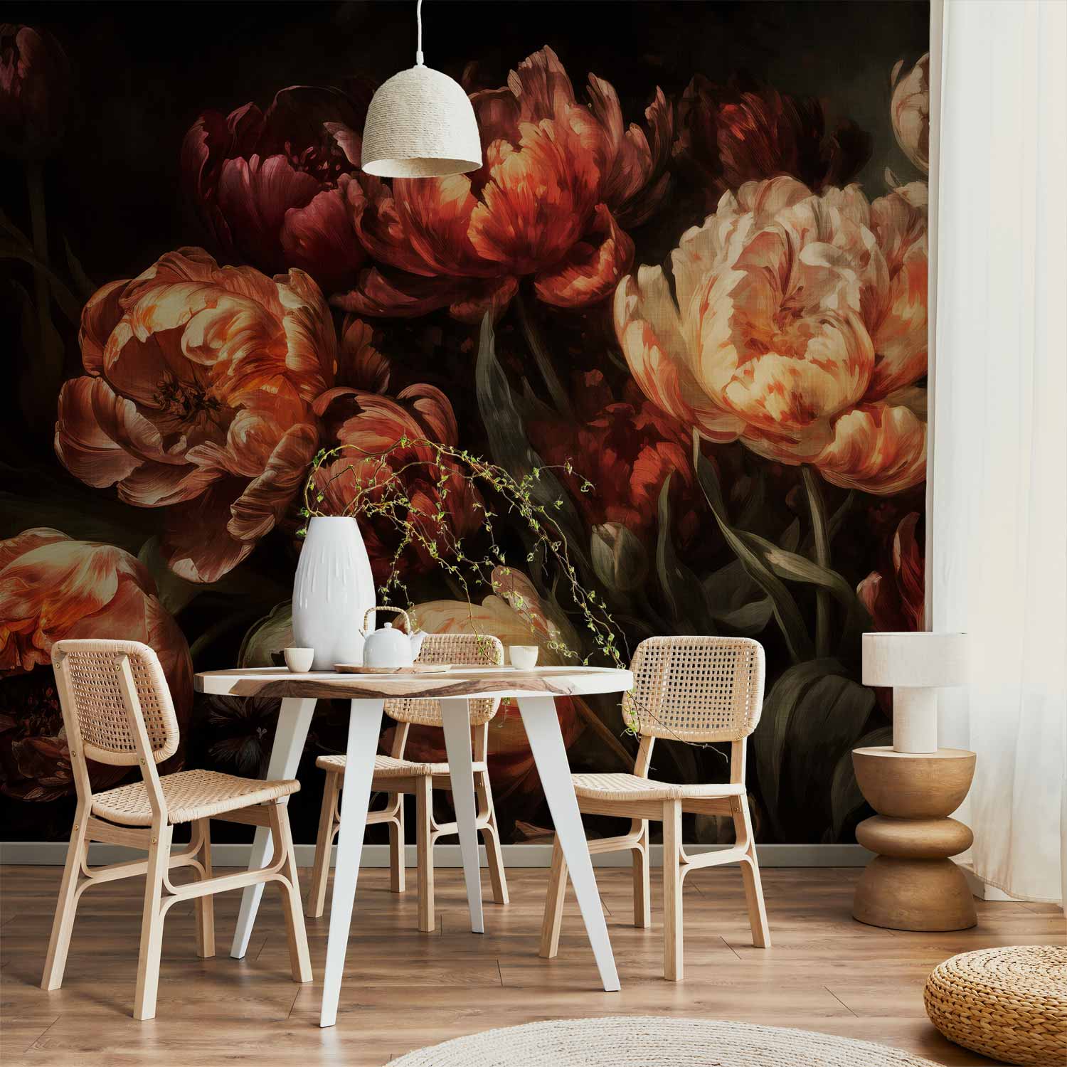 Blooming Tulips Floral Wall Mural