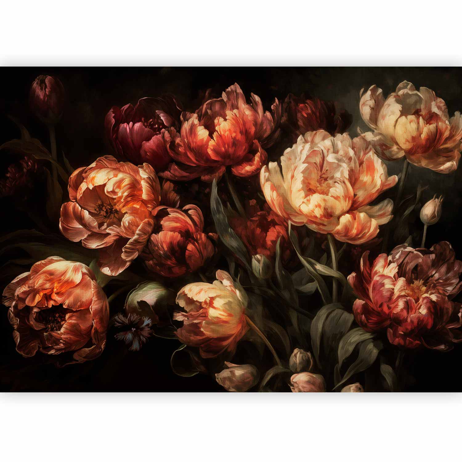 Blooming Tulips Floral Wall Mural