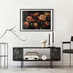 Blooming Tulips Baroque Floral Poster