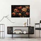 Blooming Tulips Baroque Floral Poster