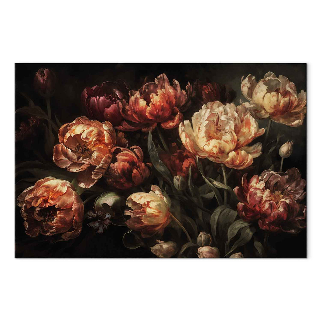 Blooming Tulips Floral Canvas Print
