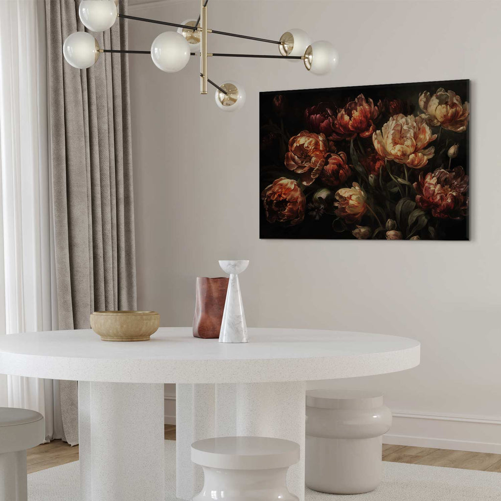 Blooming Tulips Floral Canvas Print