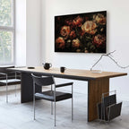 Blooming Tulips Floral Canvas Print