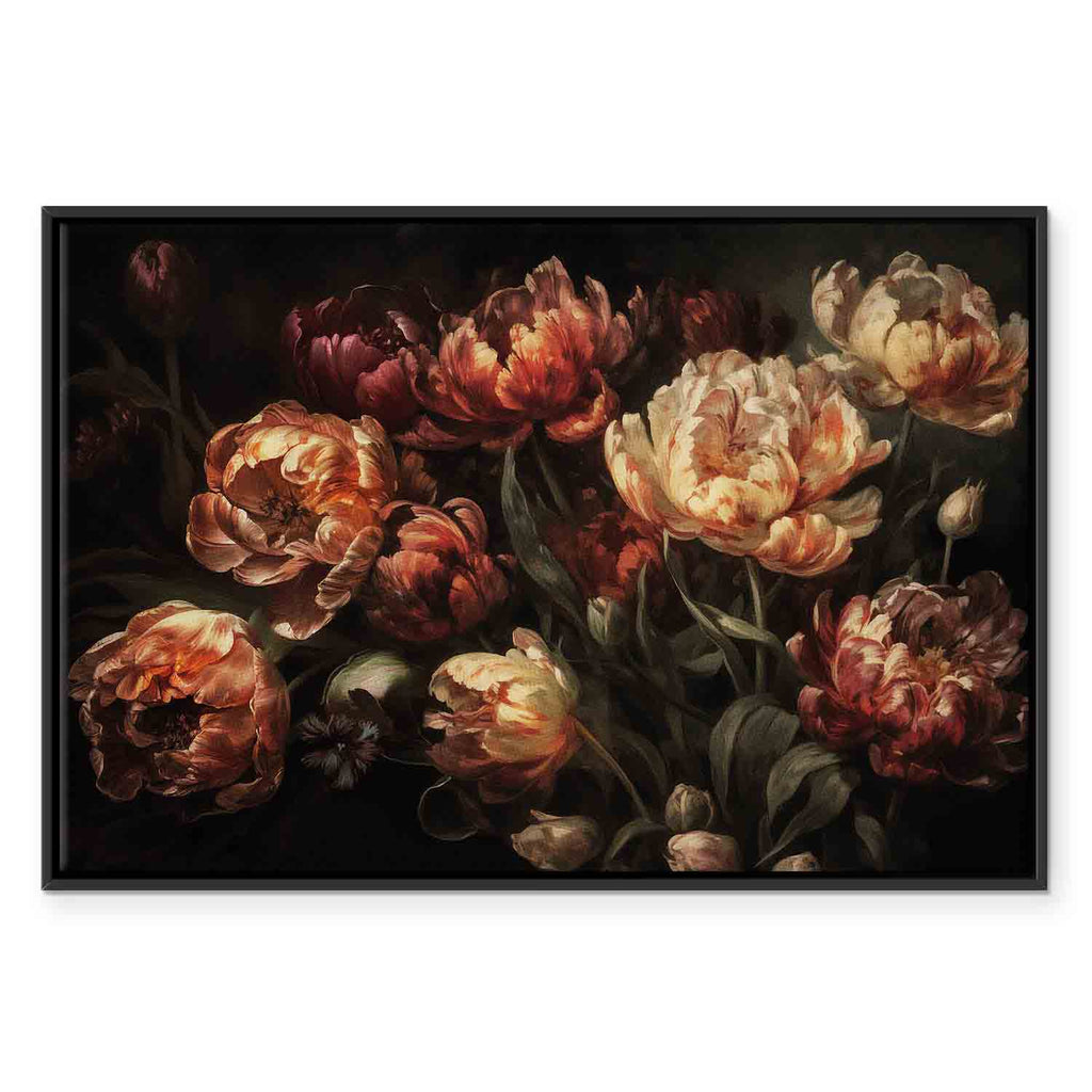 Blooming Tulips Floral Canvas Print