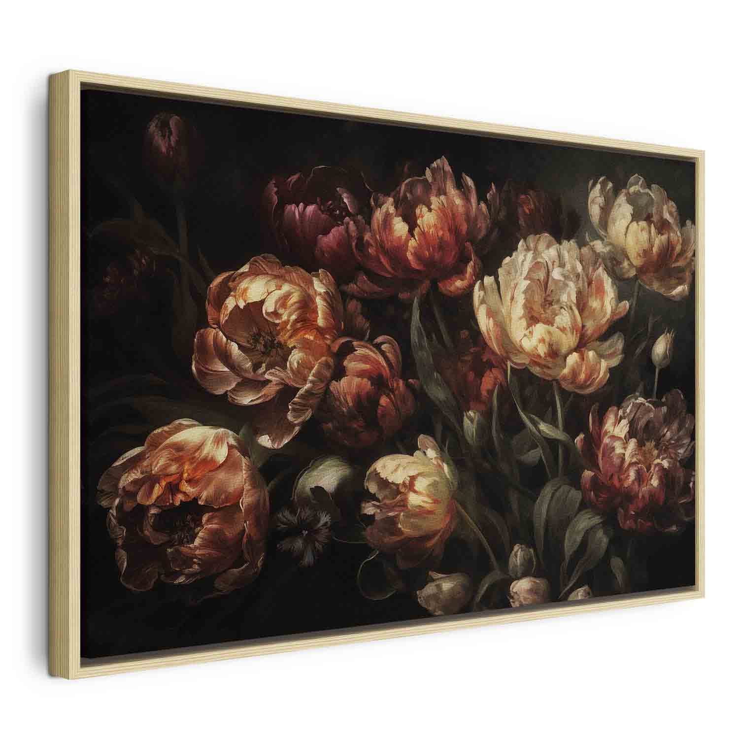 Blooming Tulips Floral Canvas Print