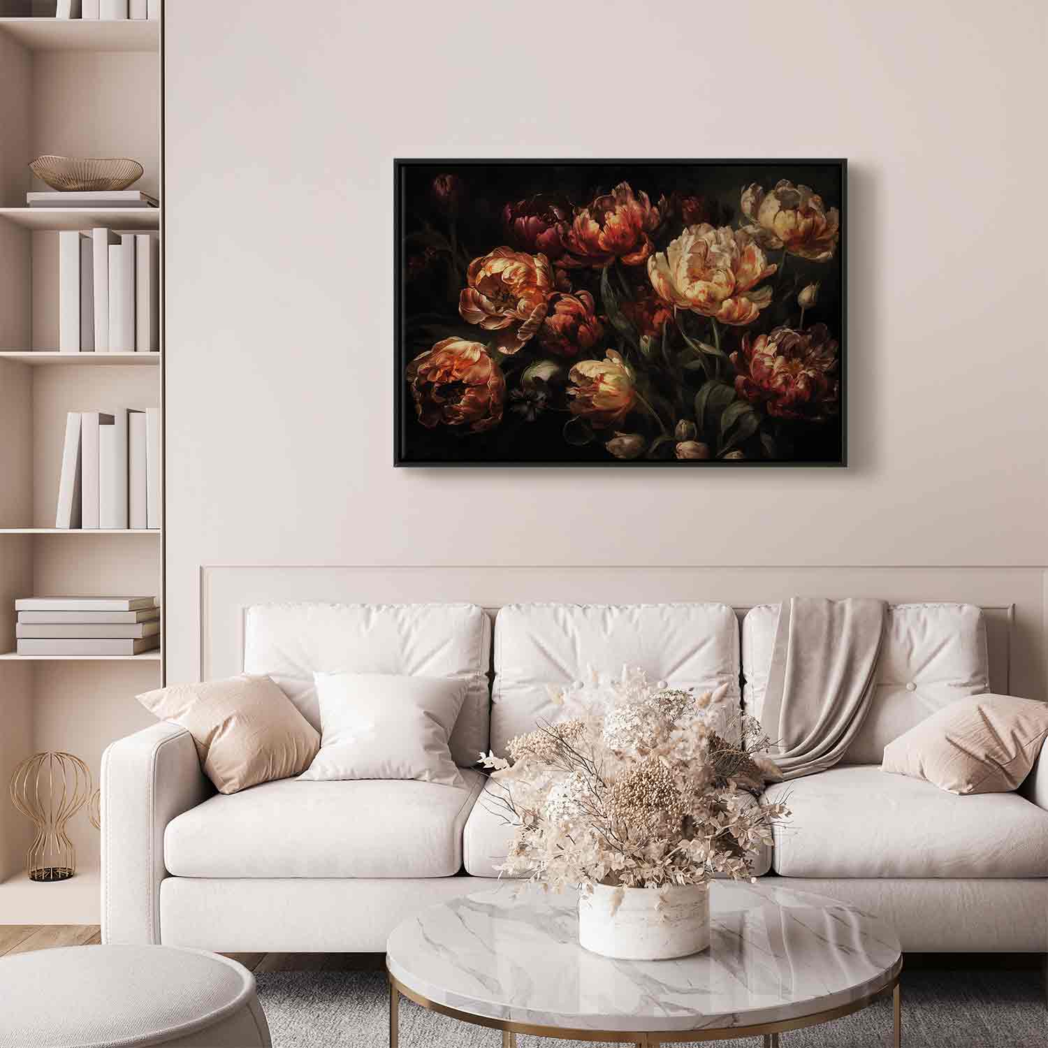 Blooming Tulips Floral Canvas Print