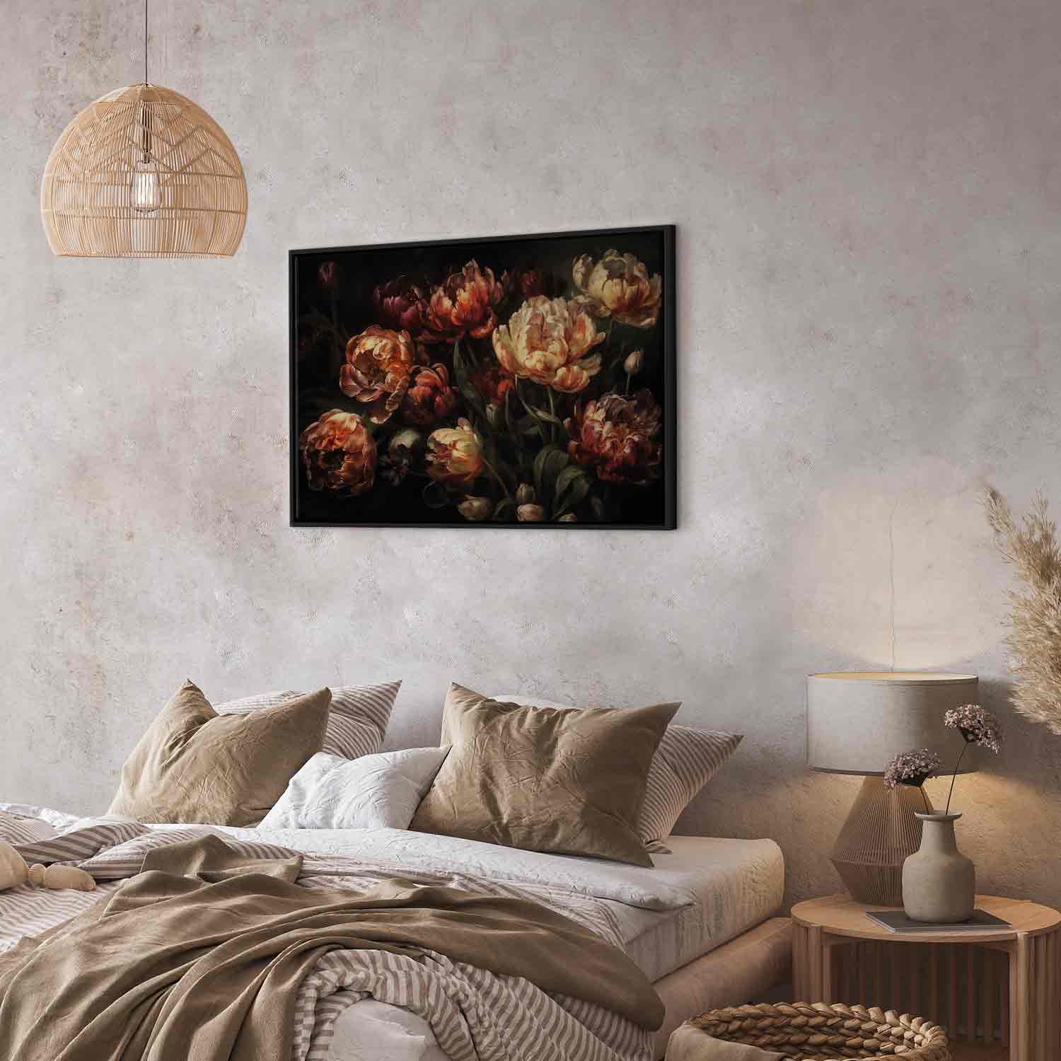 Blooming Tulips Floral Canvas Print
