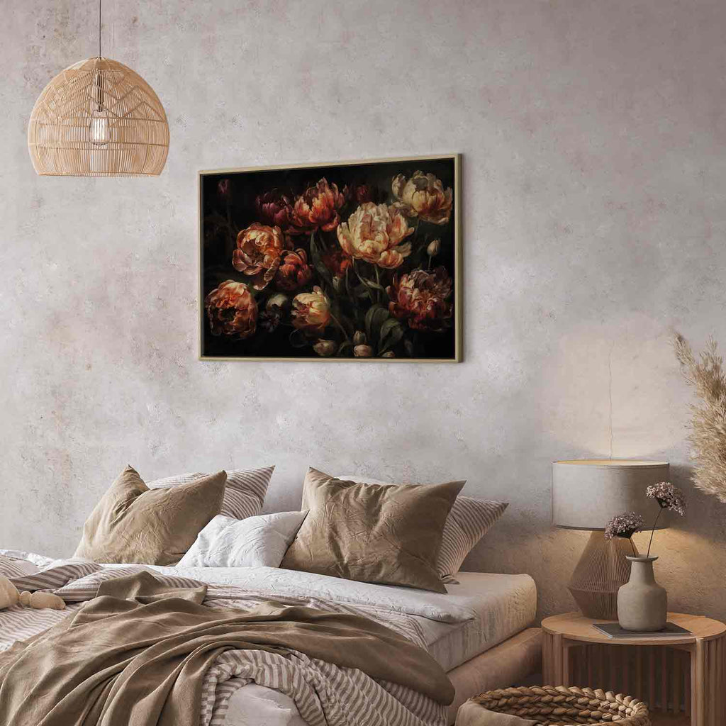 Blooming Tulips Floral Canvas Print