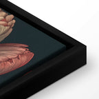 Turquoise Floral Canvas Print