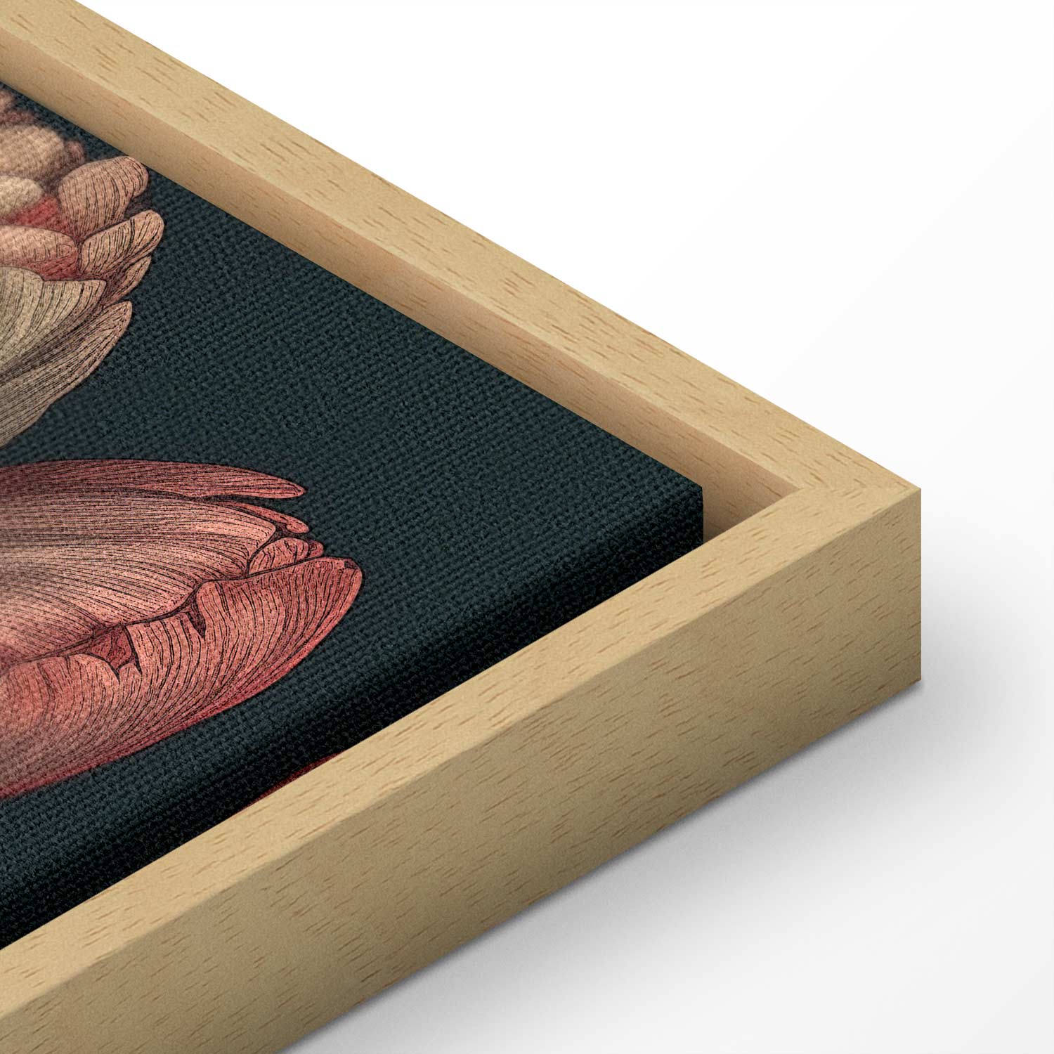 Turquoise Floral Canvas Print