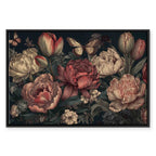Turquoise Floral Canvas Print