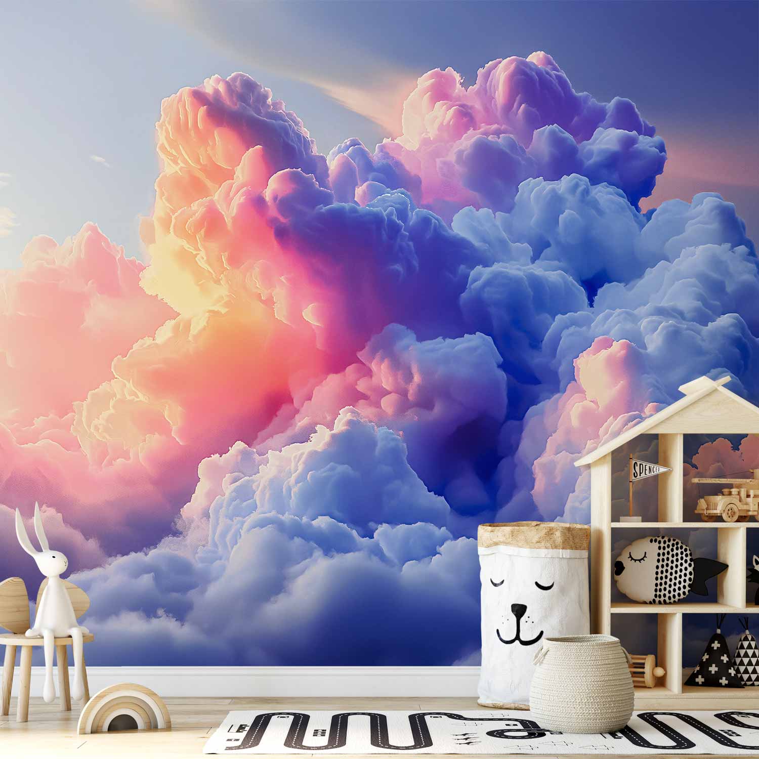 Wall Mural Clouds Like Painted: Dawn Sky Art