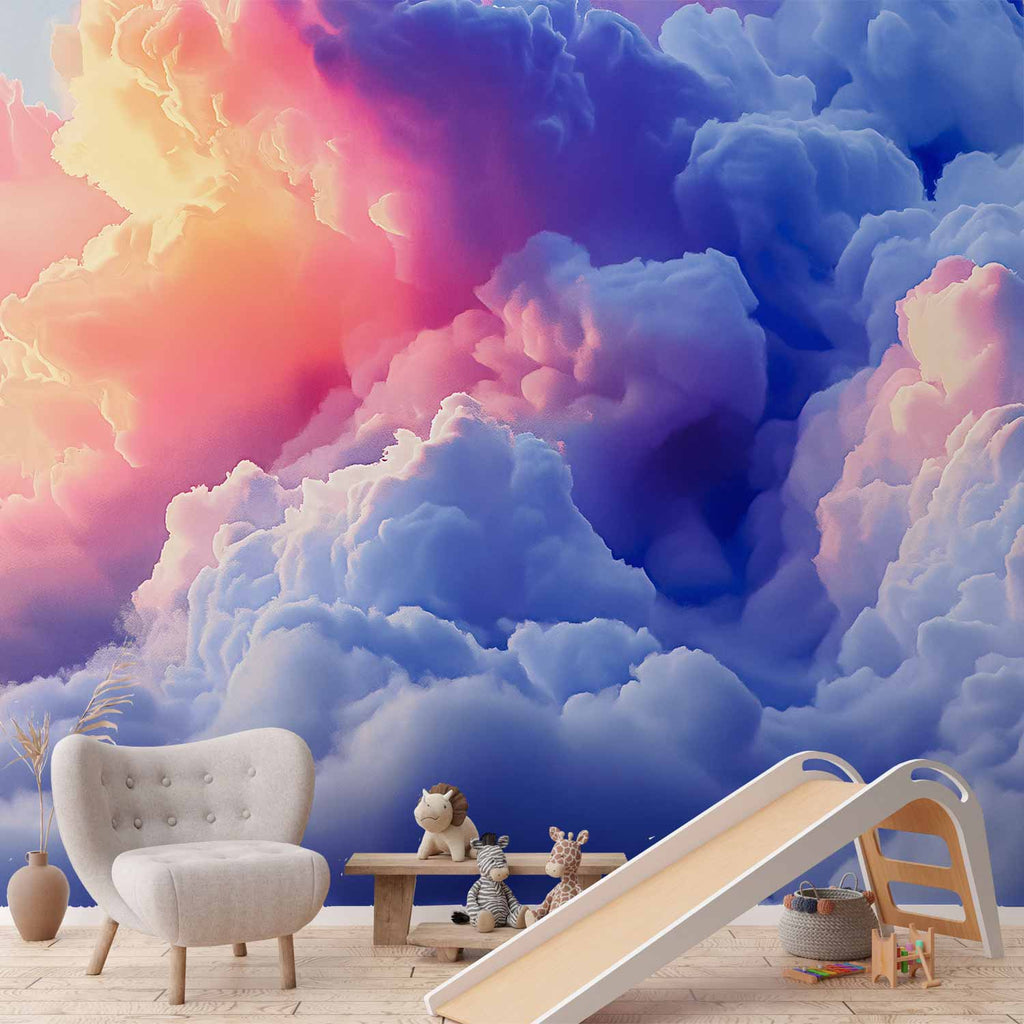 Wall Mural Clouds Like Painted: Dawn Sky Art