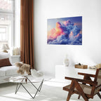 Painted Dawn Clouds Sky Poster