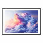 Painted Dawn Clouds Sky Poster