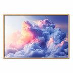 Painted Dawn Clouds Sky Poster