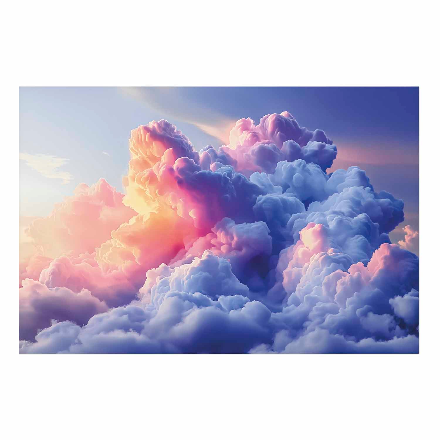 Painted Dawn Clouds Sky Poster