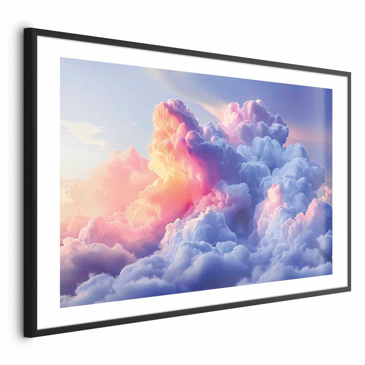 Painted Dawn Clouds Sky Poster