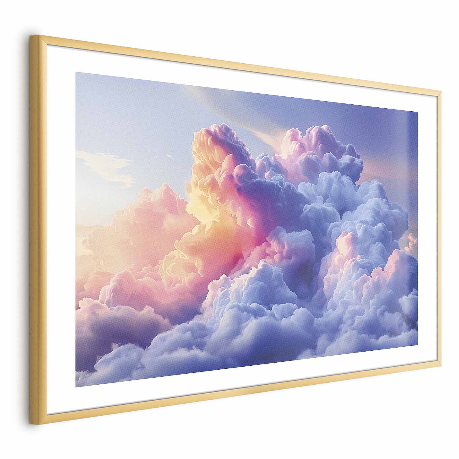 Painted Dawn Clouds Sky Poster