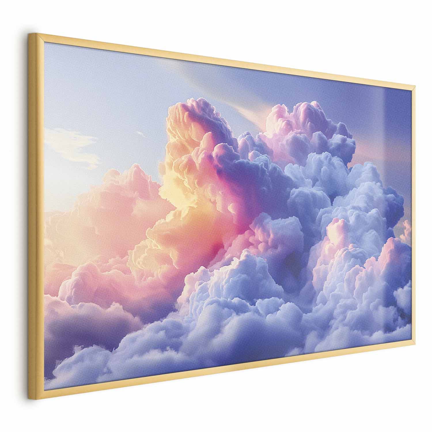 Painted Dawn Clouds Sky Poster
