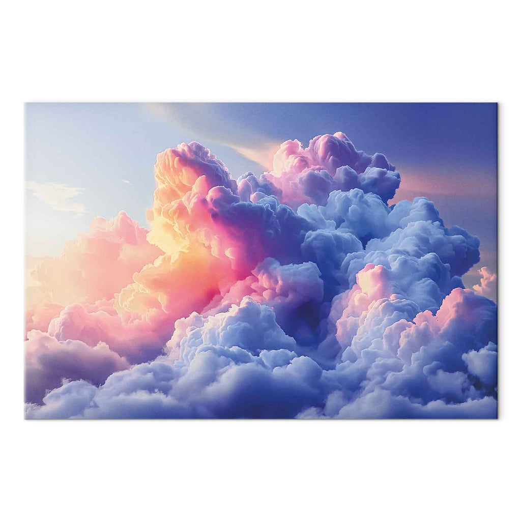 Painted Dawn Clouds Sky Canvas Print