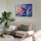 Canvas Print Clouds Like Painted Dawn Sky