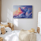 Painted Dawn Clouds Sky Canvas Print