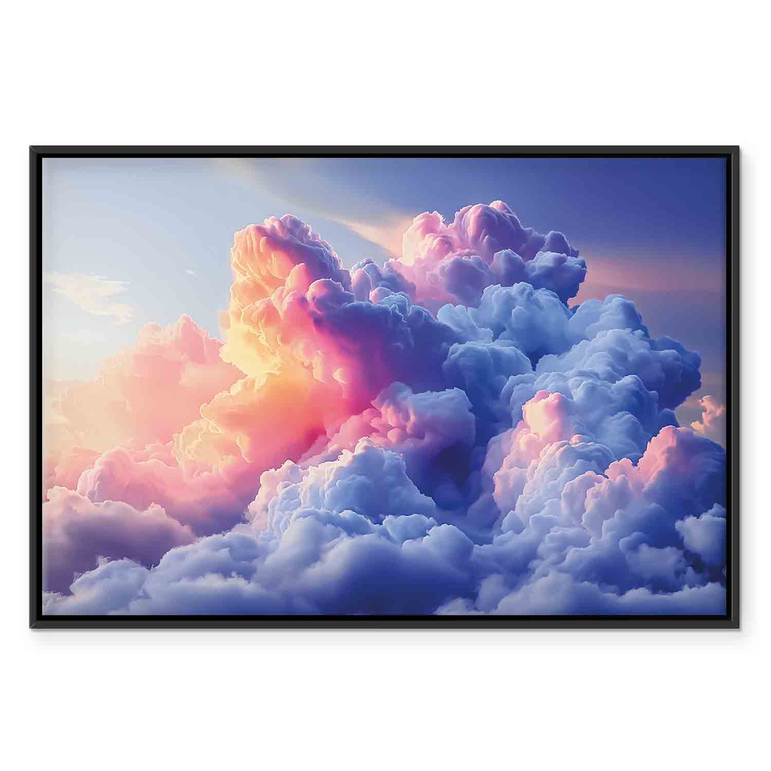 Painted Dawn Clouds Sky Canvas Print
