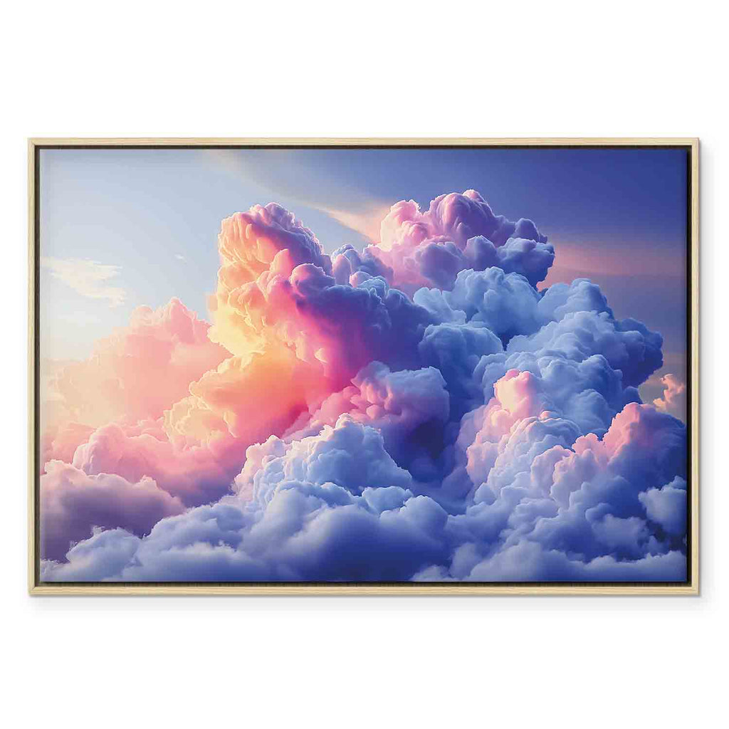 Painted Dawn Clouds Sky Canvas Print