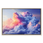 Painted Dawn Clouds Sky Canvas Print