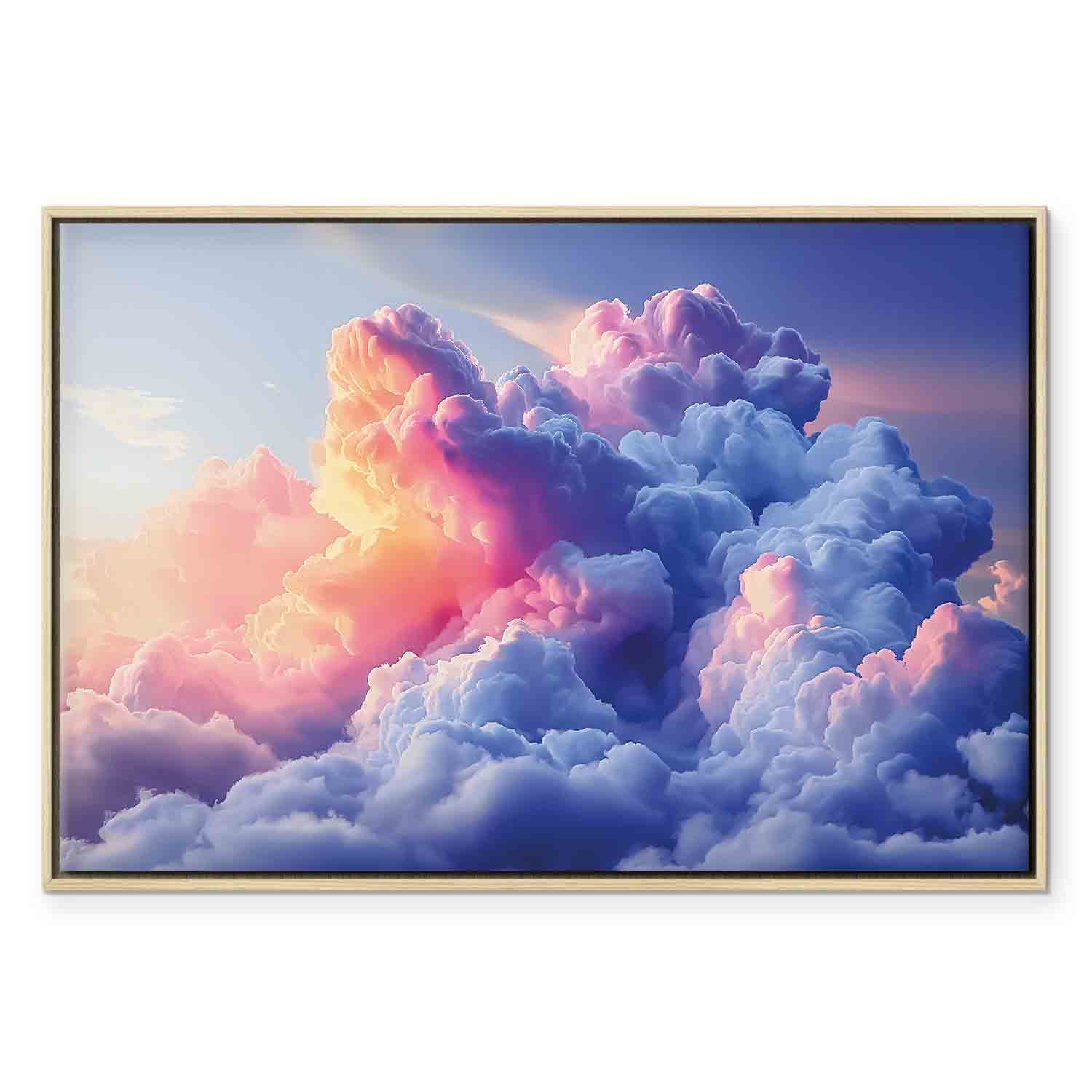 Painted Dawn Clouds Sky Canvas Print