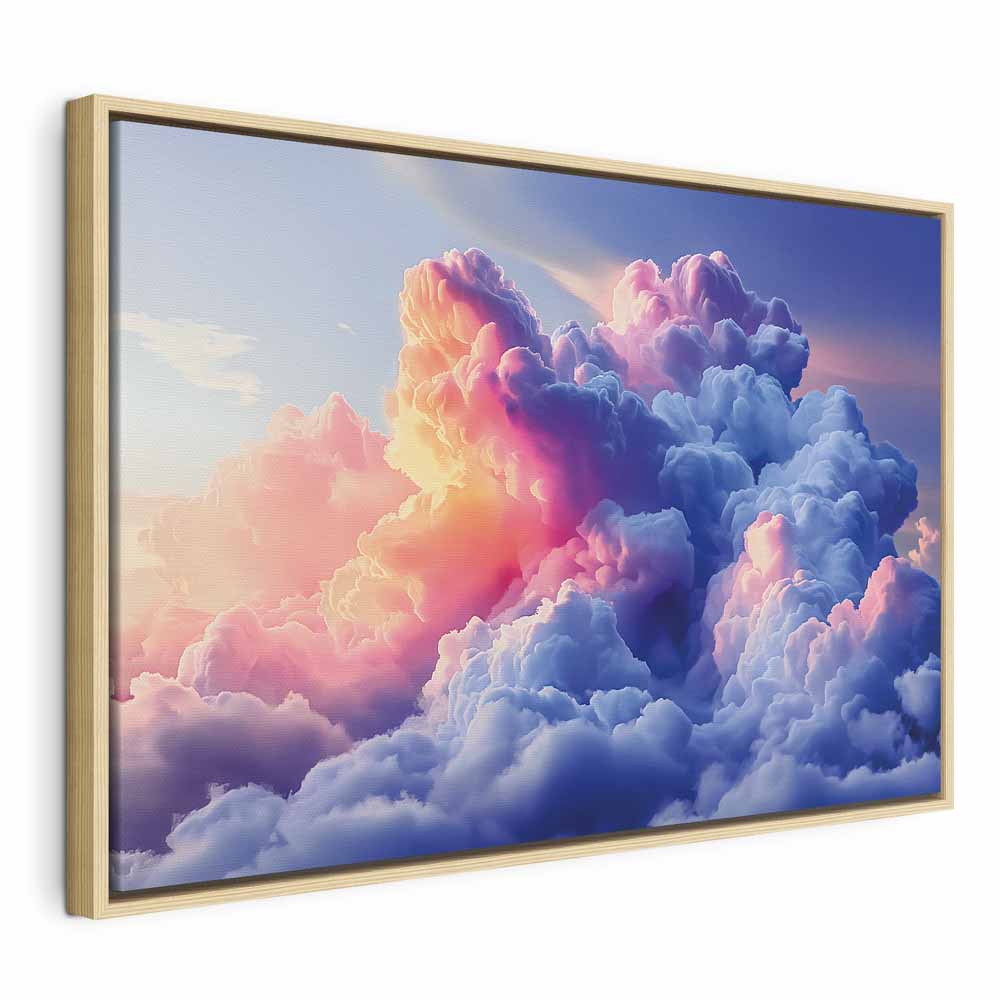 Canvas Print Clouds Like Painted Dawn Sky