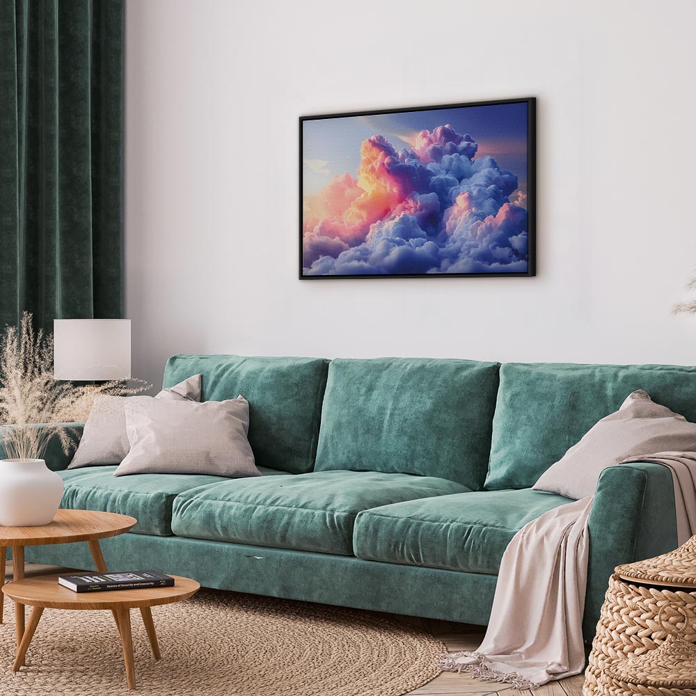 Canvas Print Clouds Like Painted Dawn Sky
