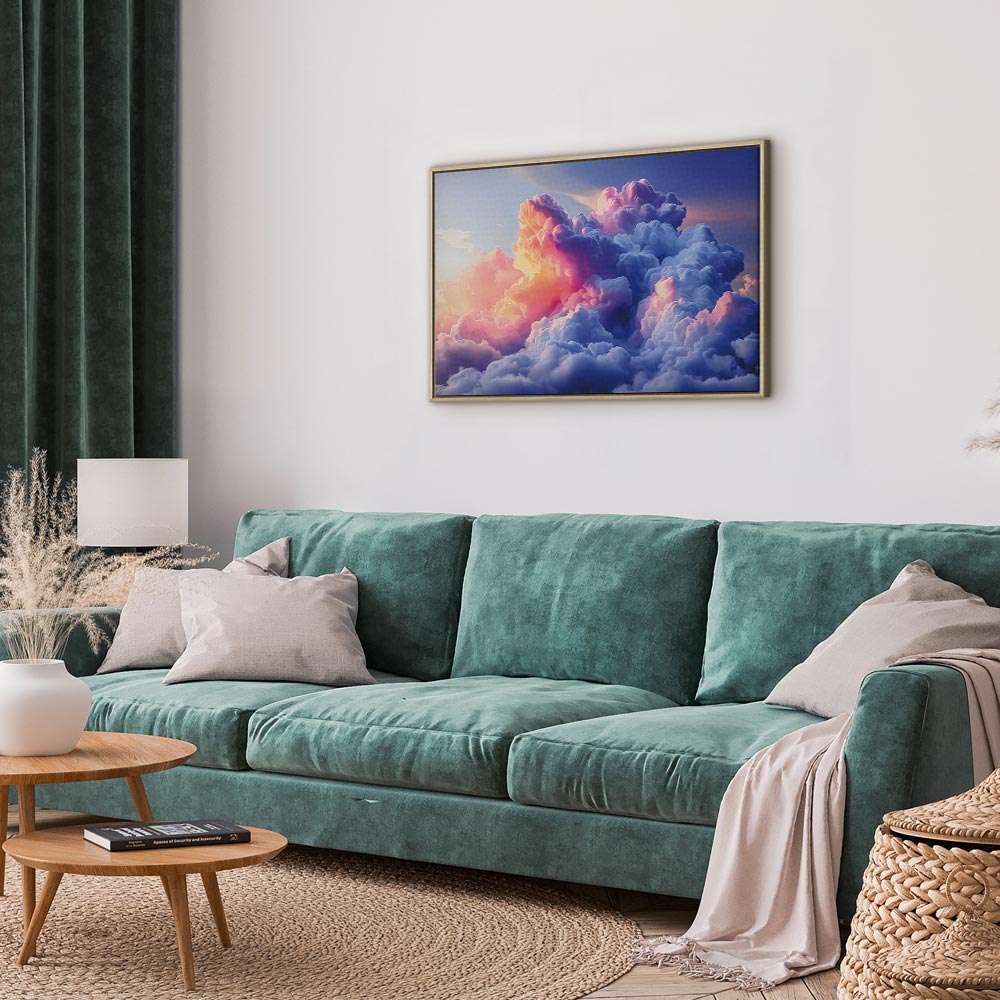 Canvas Print Clouds Like Painted Dawn Sky